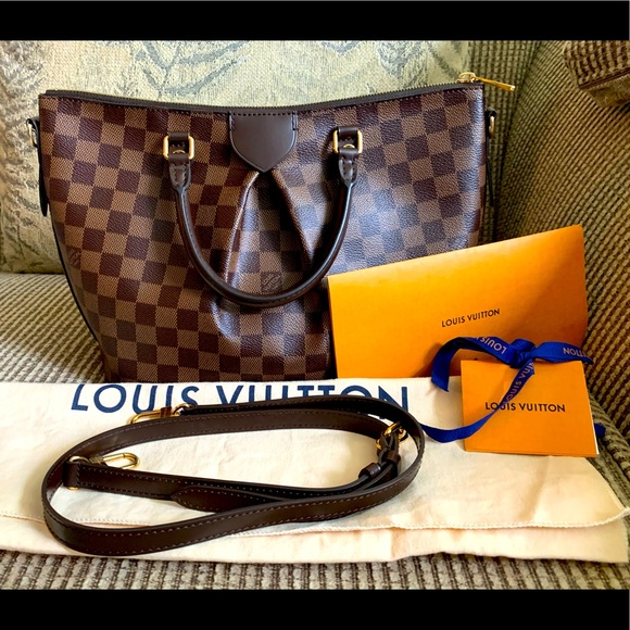 ***SOLD****Authentic Louis Vuitton Sienna MM in damier ebene - Picture 1 of 5